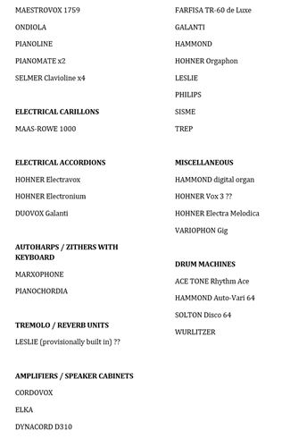 various-Huge vintage keyboard collection 